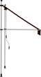 vidaXL - Luifel - handmatig - uittrekbaar - 100 - cm - oranje - en - bruin