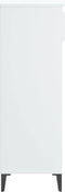 vidaXL - Schoenenrek - 40x36x105 - cm - bewerkt - hout - wit
