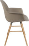 Zuiver Albert Kuip Eetkamerstoelen met armleuning Taupe - Set van 2