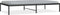 vidaXL - Bedframe - metaal - zwart - 100x190 - cm