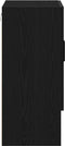 vidaXL - Wandkast - Zwart - Eiken - 60x31x70 - cm - Gemaakt - van - Hout