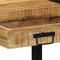vidaXL - Console - Tafel - 90x33x75 - cm - Massief - Ruig - Mango - Hout