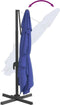 vidaXL - Zweefparasol - met - aluminium - paal - 400x300 - cm - azuurblauw