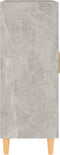 vidaXL - Dressoir - 69,5x34x90 - cm - bewerkt - hout - betongrijs