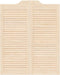vidaXL - Draaideuren - louvredesign - 2 - paar - 100x80 - cm - massief - grenenhout