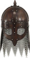 Vikinghelm replica LARP staal koperkleurig