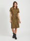VILA VISAFINA S/S SHIRT DRESS - Dames Jurk - Totale lengte 105 cm bij maat S - Maat S