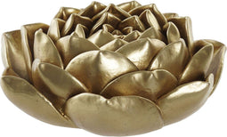 Decoratieve figuren DKD Home Decor Bloem Gouden Hars (18 x 18,5 x 7,2 cm)