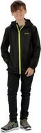 Regatta - Kids Pack It III Opvouwbaar Kinder Regenjack - Zwart - Maat 164