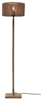 GOOD&MOJO Vloerlamp Iguazu - Bamboe/Jute - Ø30x126cm - - Staande lampen voor Woonkamer - Slaapkamer