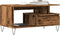 vidaXL - Salontafel - 90x49x45 - cm - bewerkt - hout - oud - houtkleurig