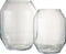 J-Line vaas Lilou - glas - transparant - large - 40 cm hoog