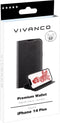 Vivanco 63485 - Flip Cover - Ruimte voor 3 kaarten en RFID-blocker - Zwart