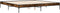 vidaXL - Bedframe - bewerkt - hout - metaal - gerookt - eikenkleurig - 180x200 - cm