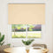 vidaXL - Rolgordijn - verduisterend - 125x130 - cm - stofbreedte - 121,6 - cm - beige