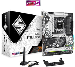 ASRock X670E Steel Legend - Moederbord - AM5 - DDR5 - Wi-Fi 6E
