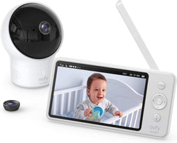 Eufy Security SpaceView - Baby Monitor met Camera en Audio - 5-inch display 720p - Wit