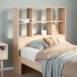 vidaXL - Hoofdbord - met - opbergruimte - 75 - cm - massief - grenenhout