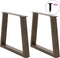 vidaXL - Eettafelpoten - 2 - st - V-vormig - 60x(42-43,3) - cm - staal - naturel