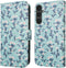 iMoshion Hoesje Geschikt voor Samsung Galaxy S23 FE Hoesje Met Pasjeshouder - iMoshion Design Bookcase smartphone - Blauw / Blue Flowers