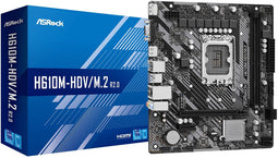 ASRock H610M-HDV/M.2 R2.0 - Moederbord - LGA 1700 - mATX - 64 GB RAM (2 stuks)