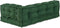 vidaXL - Pallet - Sofa - Kussen - met - Arm- - en - Rugsteun - - - Groene - Stof