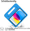 imoshion Tablet Hoes Kinderen - Geschikt voor iPad 11 (2025) 11 inch / 10e generatie (2022) 10.9 inch - Kidsproof Backcover met handvat - Blauw