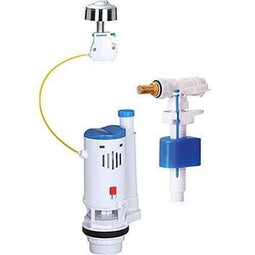 ROUSSEAU Toiletmechanismeset - 3/6L - Robuust en compleet - NF-gecertificeerd