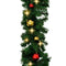 vidaXL - Kerstslinger - 5 m - 75 LED's - groen - goud en rood