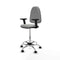 Piqueras y Crespo B2D05RN - Bureaustoel - Hoogteverstelbaar met armleuning - Lichtgrijs