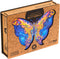UNIDRAGON Houten Puzzel Voor Volwassenen Dier - Intersterrenstelsel Vlinder - 199 stukjes - Medium 32x23 cm