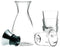 Eva Solo - Karaf 1 liter met 4 Glazen 250 ml - Borosilicaatglas - Transparant