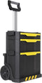 STANLEY 1-79-206 - Gereedschapswagen 3-in-1 - Afneembare koffer en ladeblok - Zwart Geel