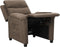 vidaXL Fauteuil verstelbaar stof taupe