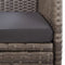 vidaXL - Tuinstoelen - 2 - st - met - kussens - poly - rattan - grijs