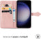 imoshion Hoesje Geschikt voor Samsung Galaxy S23 FE Hoesje Met Pasjeshouder - imoshion Mandala Bookcase - Rosé Goud