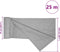 vidaXL - Privacynet - 75 - g/m² - 1,5x25 - m - HDPE - lichtgrijs