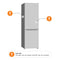 BOSCH KGN39VXAU - Koelvriescombinatie - NoFrost - Geborsteld zwart staal - 203x60x67 cm