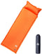 vidaXL - Kampeermatras - met - kussen - zelfopblazend - 1-persoons - oranje