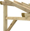 vidaXL - Deurluifel - 150x100x100 - cm - massief - grenenhout