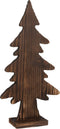 J-Line decoratie Kerstboom Op Voet - hout - bruin - small