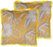 MANJU - Sierkussen set van 2 - Geel - 45 x 45 cm - Polyester