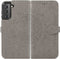 iMoshion Hoesje Geschikt voor Samsung Galaxy S22 Hoesje Met Pasjeshouder - iMoshion Mandala Bookcase - Grijs