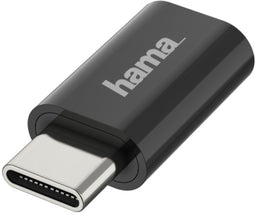Hama 00200310 - USB OTG adapter - USB-C naar micro USB - Zwart