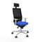 Bureaustoel met hoofdsteun Piqueras y Crespo 4B026G1 Blauw