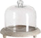 Taartplateau 23 x 23 x 21 cm Kristal Natuurlijk Hout