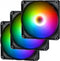 Phanteks SK D-RGB PWM 3-pack - Ventilatorhuis - 3-pack - 120mm - PWM - 1.500rpm - RGB - Zwart/Wit
