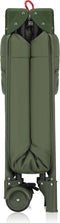 Lionelo Jasmin Easy Fold Reisbedje - Opvouwbaar in seconden - 2 Hoogtes Matras T25 - Zijdeur met Rits - Groene