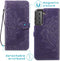 iMoshion Hoesje Geschikt voor Samsung Galaxy S22 Hoesje Met Pasjeshouder - iMoshion Mandala Bookcase - Paars