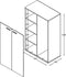 VDD - Kledingkast - 4 opbergvakken 3 legplanken - 120 cm hoog - Wit